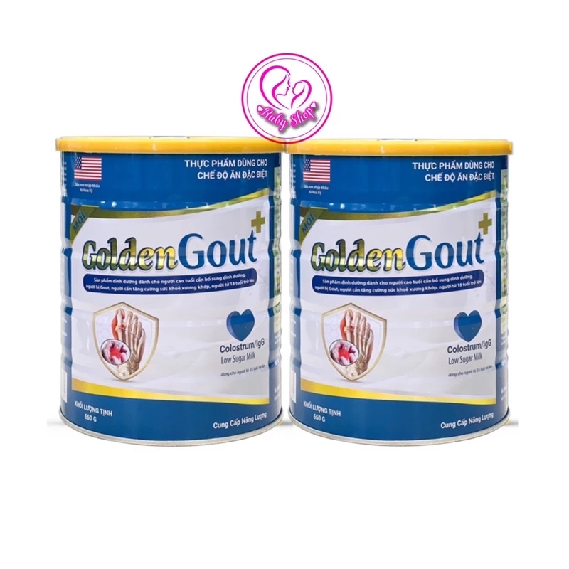 Combo 2 lon sữa golden gout 650g dành cho người bị gút hàng chính hãng giá tốt, date mới