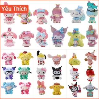 {Hàng Có Sẵn} Búp Bê sanrio (Nhiều Lựa Chọn) sanrio Tiệc Trà Giáng Sinh Phiên Bản Giáng Sinh Melody Pudding Dog Kuromi Lingna Belle Cho Bé Gái