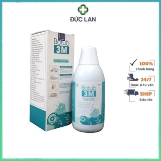 DUNG DỊCH TẮM GỘI THẢO DƯỢC BORUB 3M CHAI 250ML.