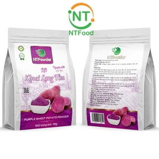 Bột Khoai Lang Tím sấy lạnh nguyên chất NTPowder hộp 600gr / túi 100gr - Nhất Tín Food