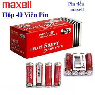 Pin tiểu  - PIN  TIỂU Maxell hộp 40 viên 2AA - PIN  2AA - Pin Tiểu Tốt LOẠI 2 AA, BẢO HÀNH ĐỔI MỚI