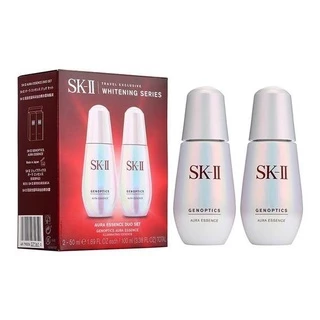 Set 2 tinh chất dưỡng trắng da Da Sk-II/SK2/SKII dạng chai bóng đèn nhỏ tiện lợi 50ml