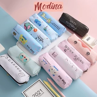 Túi đựng bút cute MODINA, hộp bút hoạt hình nam nữ dễ thương cá tính