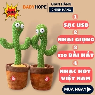 Cây xương rồng nhảy múa vui nhộn phát 120 bài hát nhạc - nhại được giọng nói