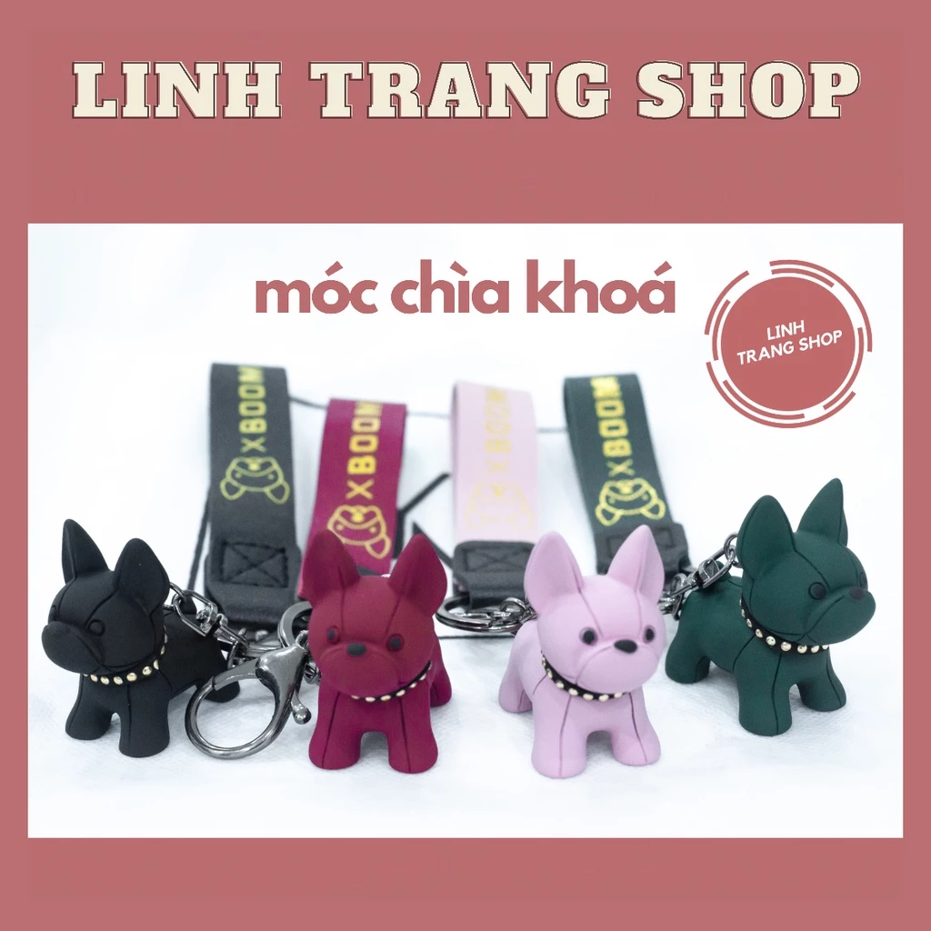 Móc Chìa Khoá Cute Bulldog Dễ Thương