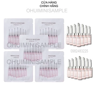 Gói sample tinh chất 777 Ohui phục hồi tái tạo và căng bóng da - Miracle Moisture Ampoule Ohui 777 1ml