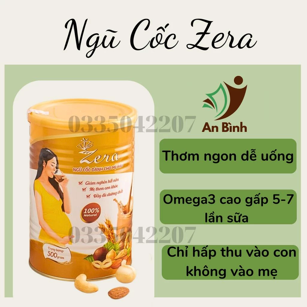 BỘT NGŨ CỐC ZERA GIẢM NGHÉN CHO MẸ BẦU VÀ DINH DƯỠNG CHO MẸ