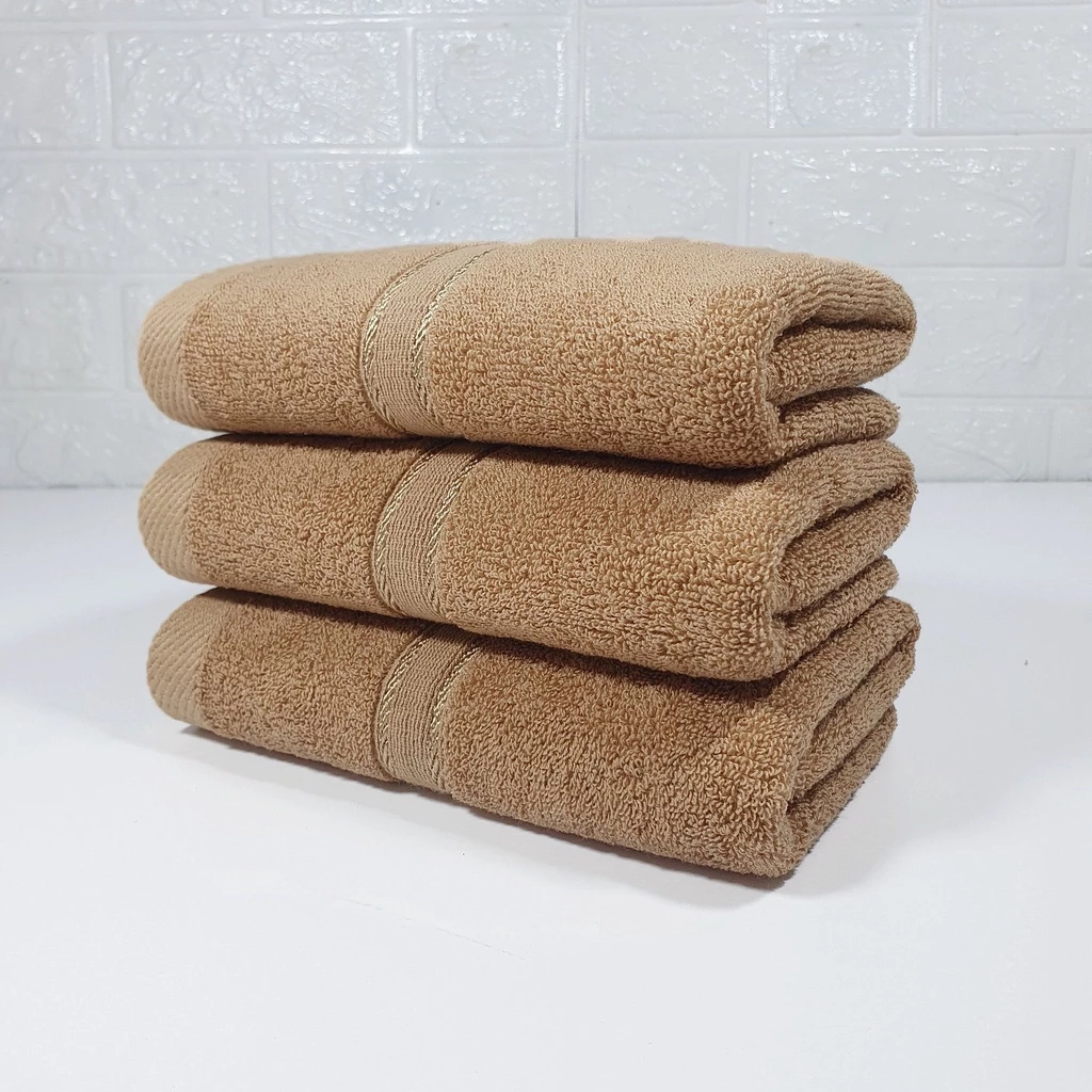 Khăn gội đầu, lau đầu cotton mềm mại thấm hút nước tốt không phai màu