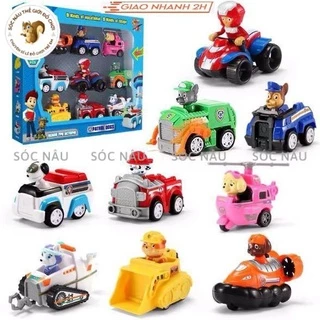 [Hàng siêu đẹp] Chó cứu hộ đồ chơi Paw Patrol và đội trưởng Ryder A8, A9, A11 mô hình 6 con, 7 con, 8 con, 9 con Sóc nâu