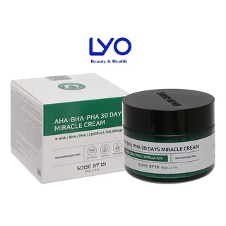 Kem Dưỡng Some By Mi AHA-BHA-PHA 30 Days Miracle Cream Dưỡng Trắng Da, Giảm Nếp Nhăn Hàn Quốc 60g