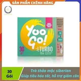 Trà thảo mộc Yoo Go Turbo Tea siberian, Hỗ trợ giảm cân , cải thiện hệ tiêu hóa - hộp 30 gói