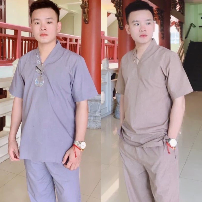 Đồ Lam Đi Chùa # Tim Tâm # Quần Áo