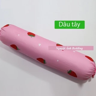 (Giá sỉ) 🍌 Vỏ gối ôm cotton poly. Áo bọc gối dài nhiều mẫu đẹp dễ thương mẫu Dâu tây - Được chọn mẫu thoải mái