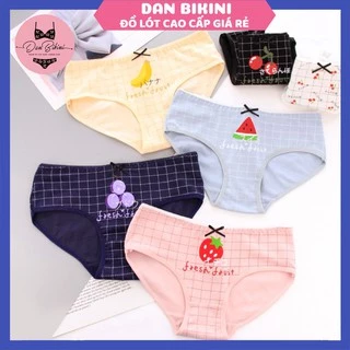 Quần Lót Nữ Cotton 100% kháng khuẩn thiết kế hoa quả tôn dáng sexy mã 030