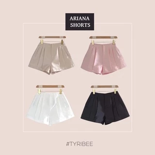 Quần short nữ 3 ly có túi chất liệu Taffta bóng mịn cao cấp nhiều màu - Ariana Short - Tyribee Clothing