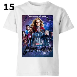 Áo Thun In Hình Avengers Ngắn Tay Cổ Tròn THOITRANG24H Cho Nam và Nữ Có Cả Size Trẻ Em