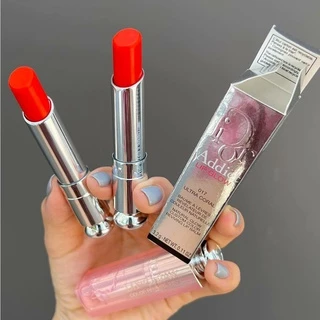 Son Dưỡng Dior 017 Ultra Coral,Màu Hồng Cam Tự Nhiên,Giúp Môi Căng Mộng,Mềm Mịn,Đi Kèm Là Chỉ Số Chống Nắng SPF=10