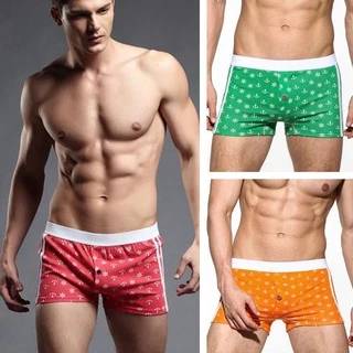 Quần lót nam boxer cao cấp chất liệu thun cotton, Quần sịp nam boxer thun cotton co dãn 4 chiều - 208