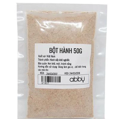 BỘT HÀNH Shallot Powder Red Onion Purple nguyên chất Atlas 10g