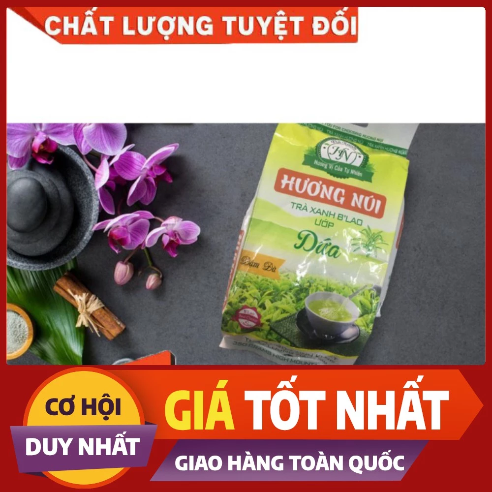 Trà Hương Dứa loại 2 - gói 350g - Trà Ướp Lá Dứa chuyên dùng pha trà đá