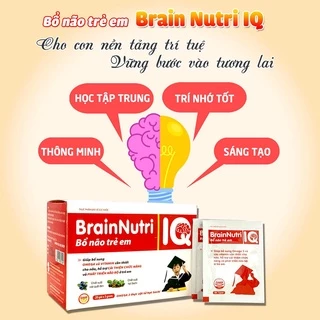 Cốm bổ não trẻ em Brain Nutri IQ hộp 20 gói - hỗ trợ phát triển não bộ của trẻ