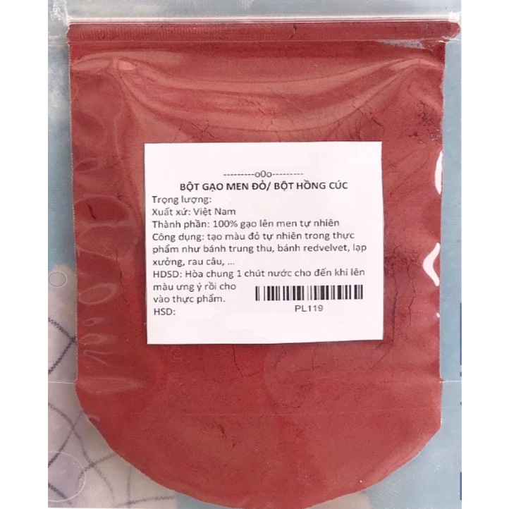 Bột gạo đỏ ( bột hồng cúc ) VP gói 100g