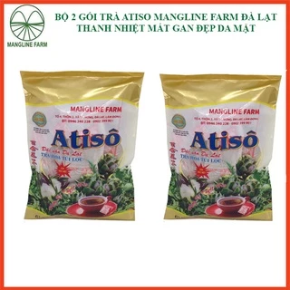 Bộ 2 gói trà atiso Mangline Farm Đà Lạt gói 100 túi lọc thanh nhiệt mát gan ăn ngon ngủ tốt đẹp da mặt