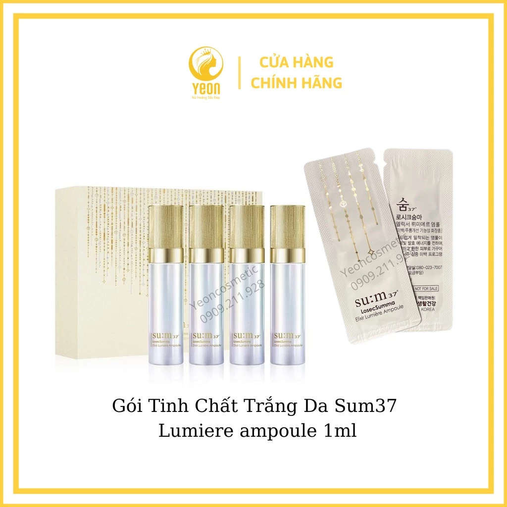 1 gói Tinh Chất Trắng Da Sum37 Lumiere ampoule 1ml