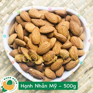 500gr Hạnh nhân Mỹ (nhân sống/chín hoặc rang bơ)