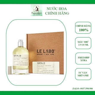 Nước hoa Le Labo Santal 33 (Mẫu thử)