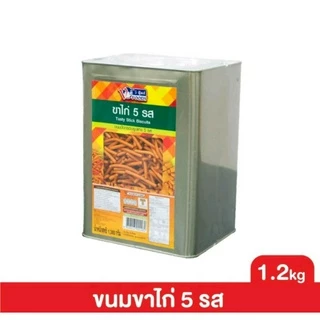 Bánh Snack que Vfoods Mix Thái Lan Hộp 1,3kg - Tasty Sticks Biscuits (Five Tasty)