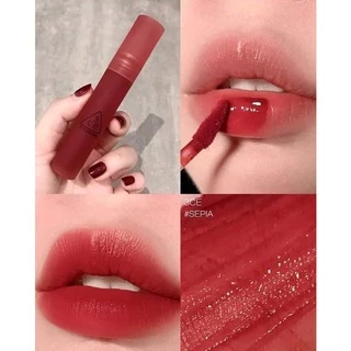 (CAM KẾT AUTH, TEM HIDDEN TAG) Son 3CE Blur Water Tint #Sepia - Màu Đỏ Gạch Đậm