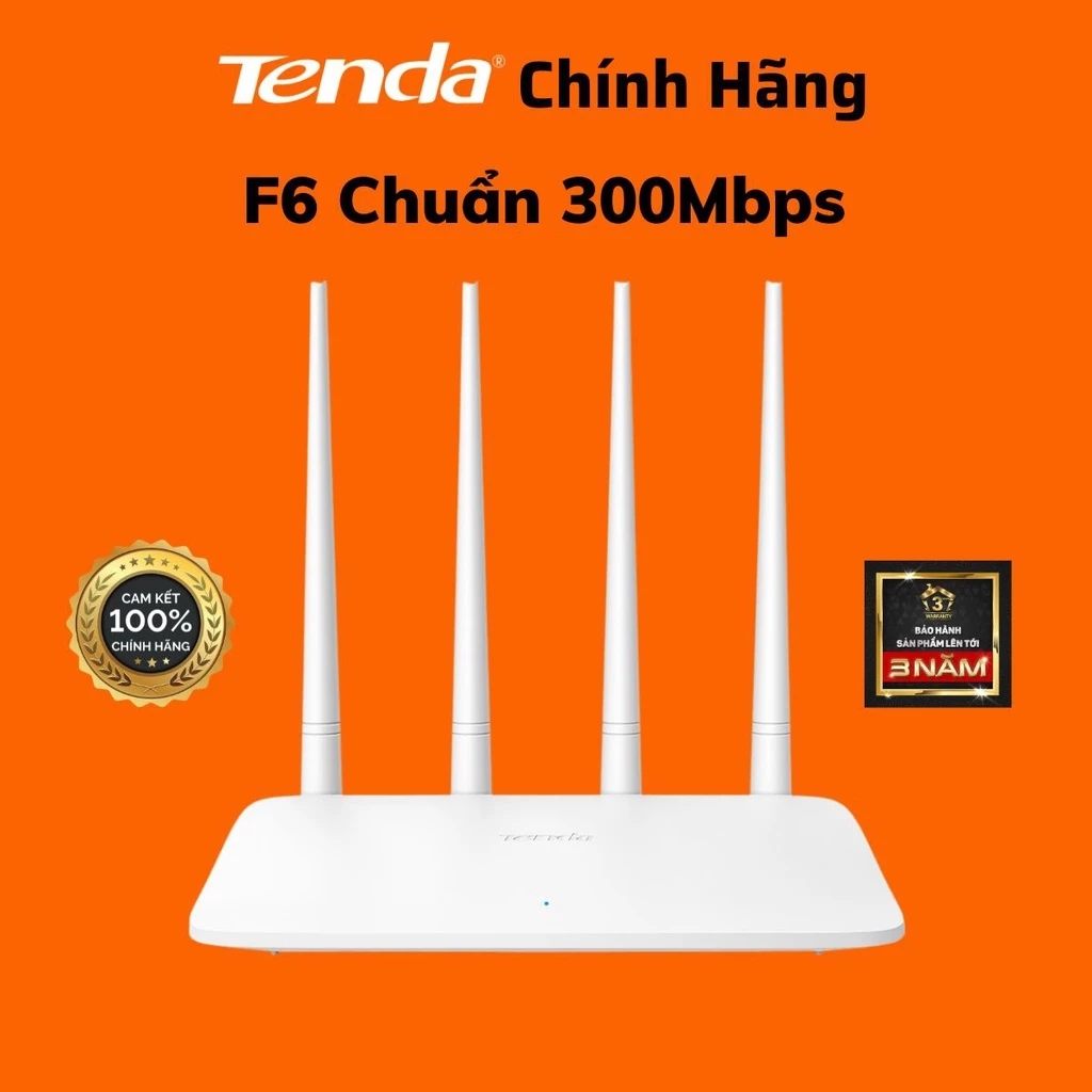 [100% CHÍNH HÃNG] Bộ Phát Wifi Tenda 2 3 4 Râu N301, F3, F6 Chuẩn 300Mbps - Bảo hành 36 tháng