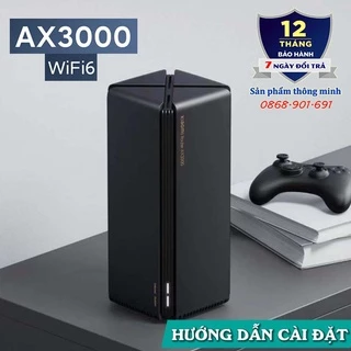 Bộ phát Wifi Router Xiaomi AX3000 băng tần kép - Wifi 6 3000Mbps - hỗ trợ Mesh - kết nối 128 thiết bị