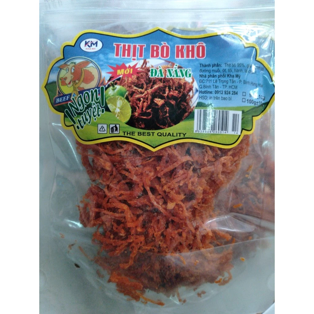 Thịt bò khô gói 80g