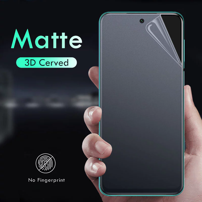 Miếng Dán PPF Nhám Full Màn Chống Vân Tay Xiaomi Mi 9T 10T 11T 12T 13T 11 Lite Poco F3 F4 F5 X3 X4 X5 M3 M4 Pro 5G Redmi Note 8 9 9S 10 10S 11 11S 12 12S 13 9A 9C 10C