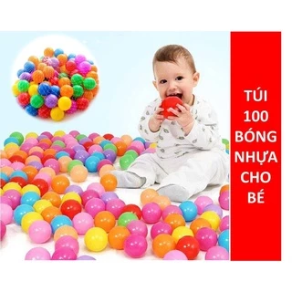 Túi 100 Bóng Nhựa Mềm Cho Bé