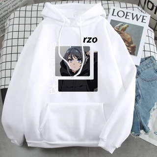 SALE 50% Áo Hoodie Dài Tay In Hình anime Sakurajima Mai Nhật Bản Thời Trang Cho Nam NỮ