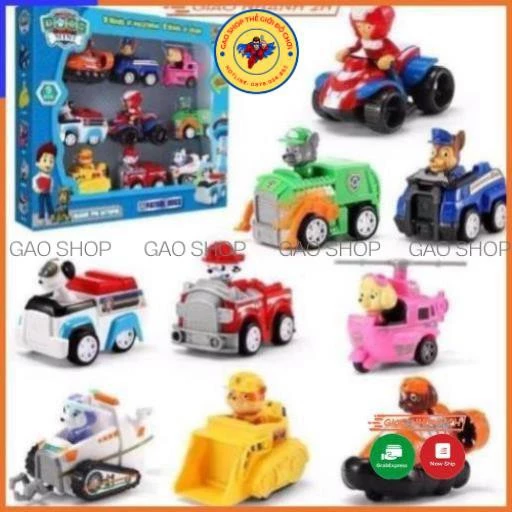 Đồ chơi Chó cứu hộ Paw Patrol A8, A9, A11, mô hình 6 con, 7 con, 8 con, 9 con cho các bé Gao Shop