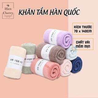 Khăn tắm lông cừu hàn quốc cao cấp 70x140 cm chất bông siêu mềm mịn thấm nước cực nhanh