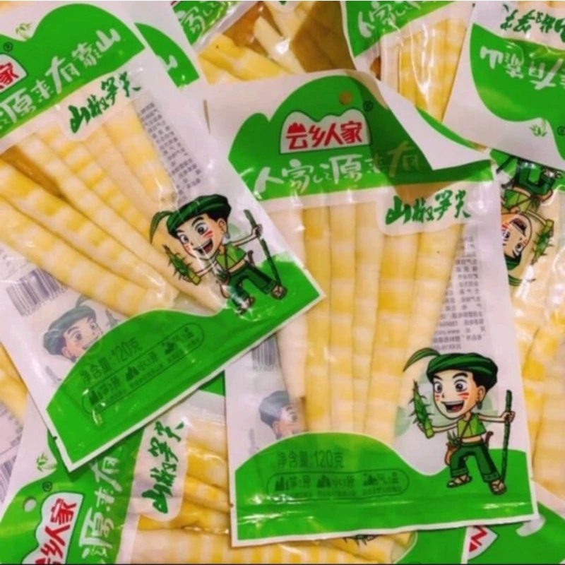 10 gói măng trúc cay đặc sản tứ xuyên 110g