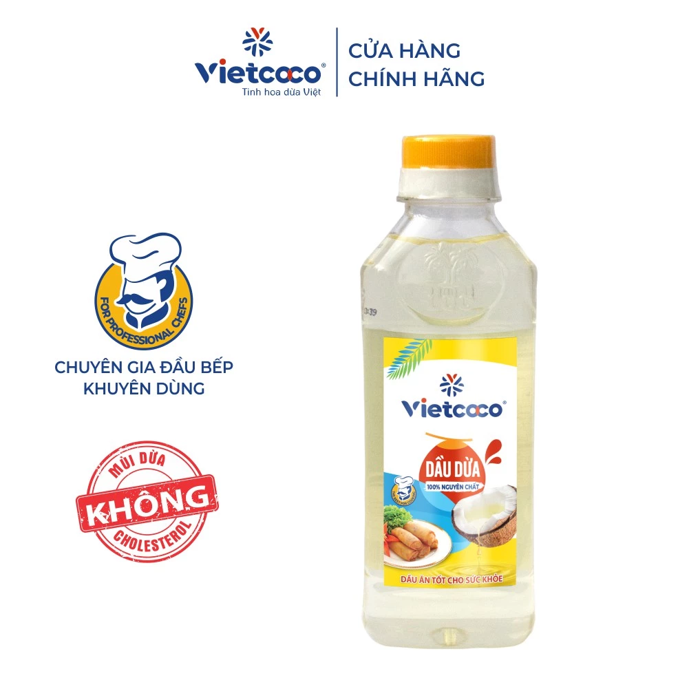 Dầu dừa Vietcoco cooking oil - chai 250ml