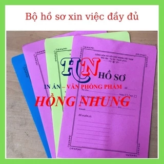 Combo 5 Bộ Hồ Sơ Xin Việc Đầy Đủ, Khổ F4, Màu Vàng/ Khổ A4 Đủ Màu Giúp Lưu Trữ Hồ Sơ Của Bạn Khi Đi Xin Việc