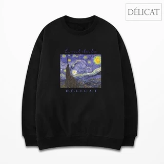 Áo sweater hoạ tiết Starry Night