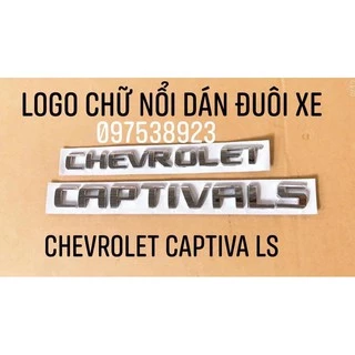 Logo chữ nổi dán đuôi xe chevrolet captiva ls