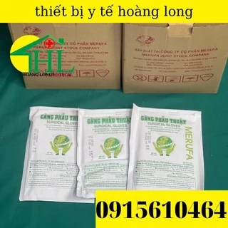 Găng tay phẫu thuật tiệt trùng MERUFA các cỡ