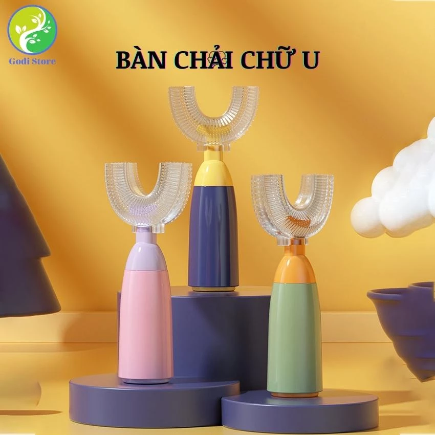 Bàn Chải Đánh Răng Cho Bé Đầu Chữ U Chất Liệu Silicon Mềm, An Toàn Và Bảo Vệ Răng Bé Tốt Hơn - Kèm Hộp Đựng - G86