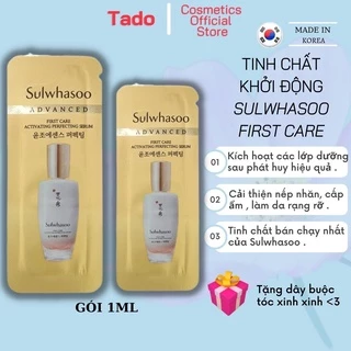 Tinh chất serum Sulwhasoo First Care 1ml , tinh chất khởi động ngăn ngừa lão hóa , cấp ẩm , sáng khỏe da ngừa nhăn