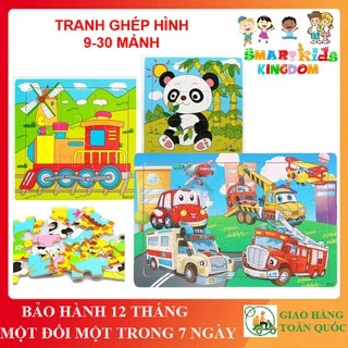 Tranh Gỗ - Bảng Ghép Hình 9 Mảnh - 30 Mảnh Nhiều Mẫu