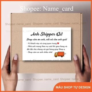 Tem dán cảm ơn shipper, decal nhãn dán